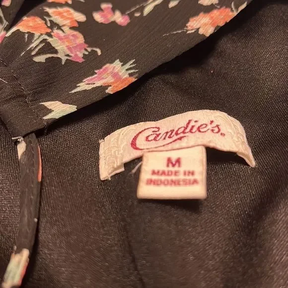 CANDIES Maxi Spaghetti Strap Dress. Floral and Lace Design. Size Med. in EUC. - Picture 10 of 10